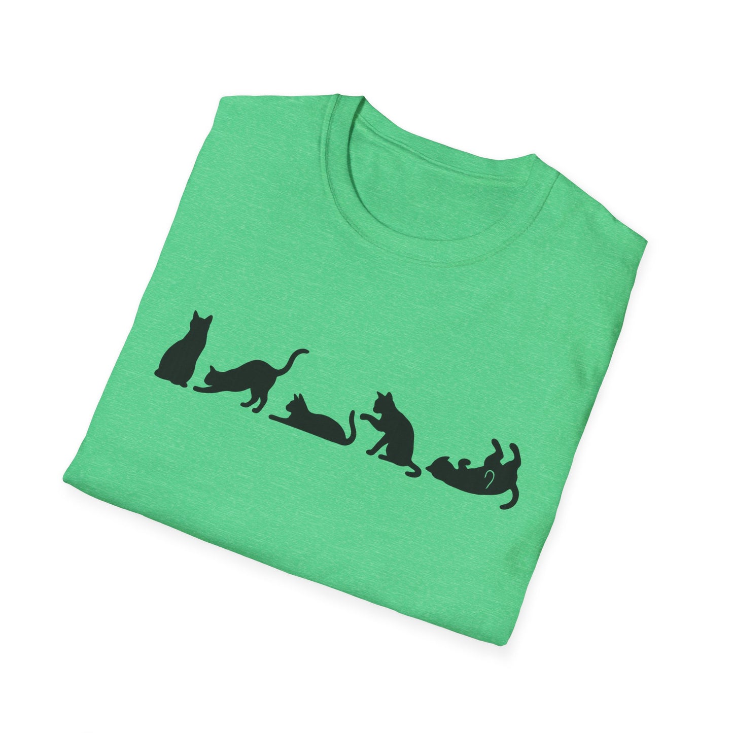 Halloween Cat Lover's Cat Silhouette Softstyle Tee-Shirt