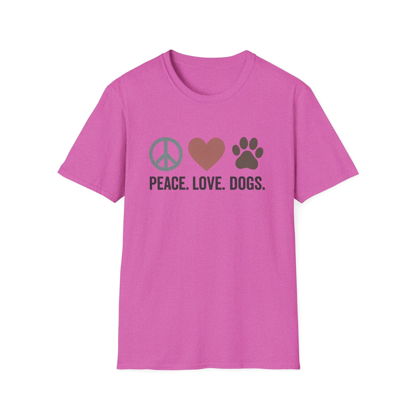 "Peace Love Dogs" Cute Pet Lover's Tee