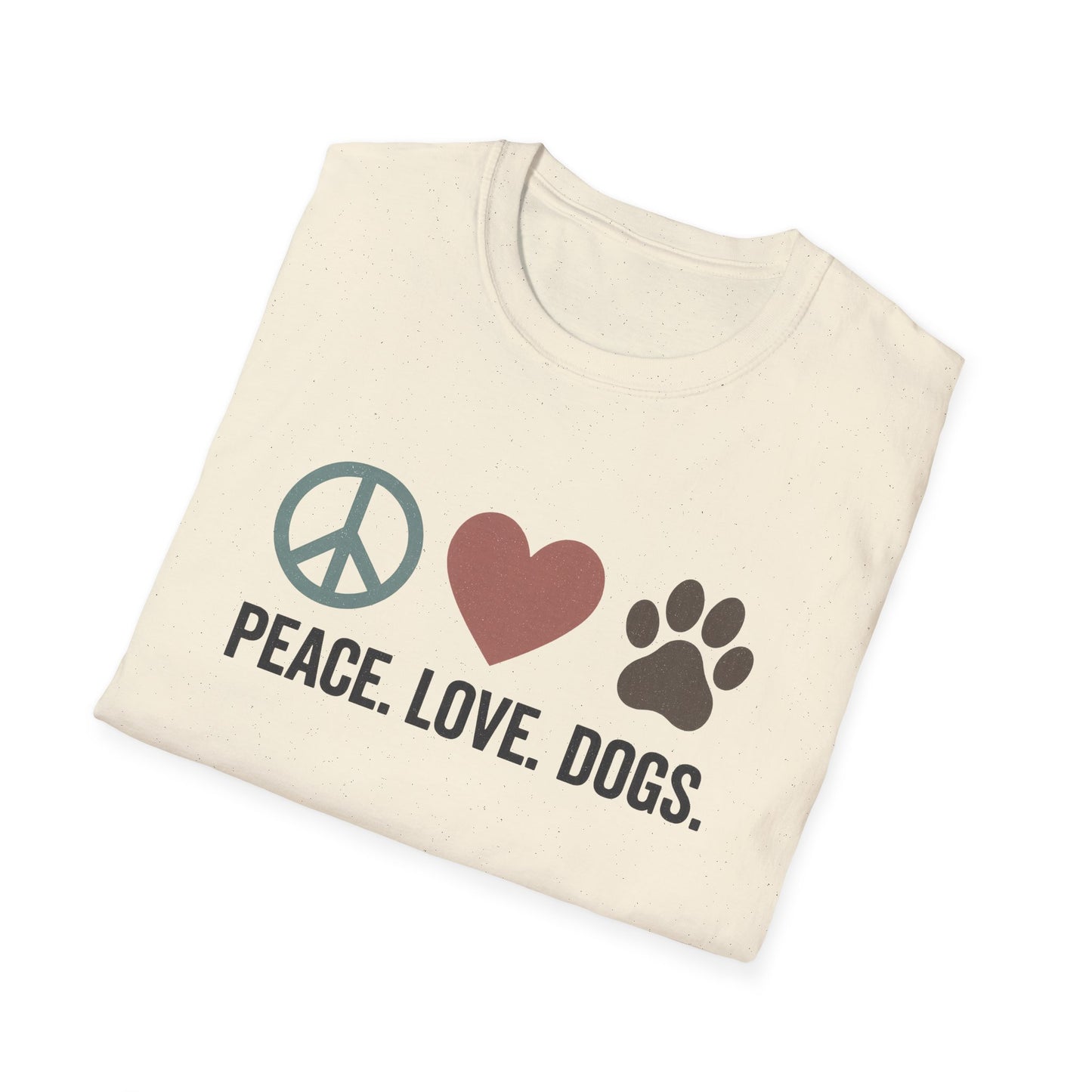 "Peace Love Dogs" Cute Pet Lover's Tee