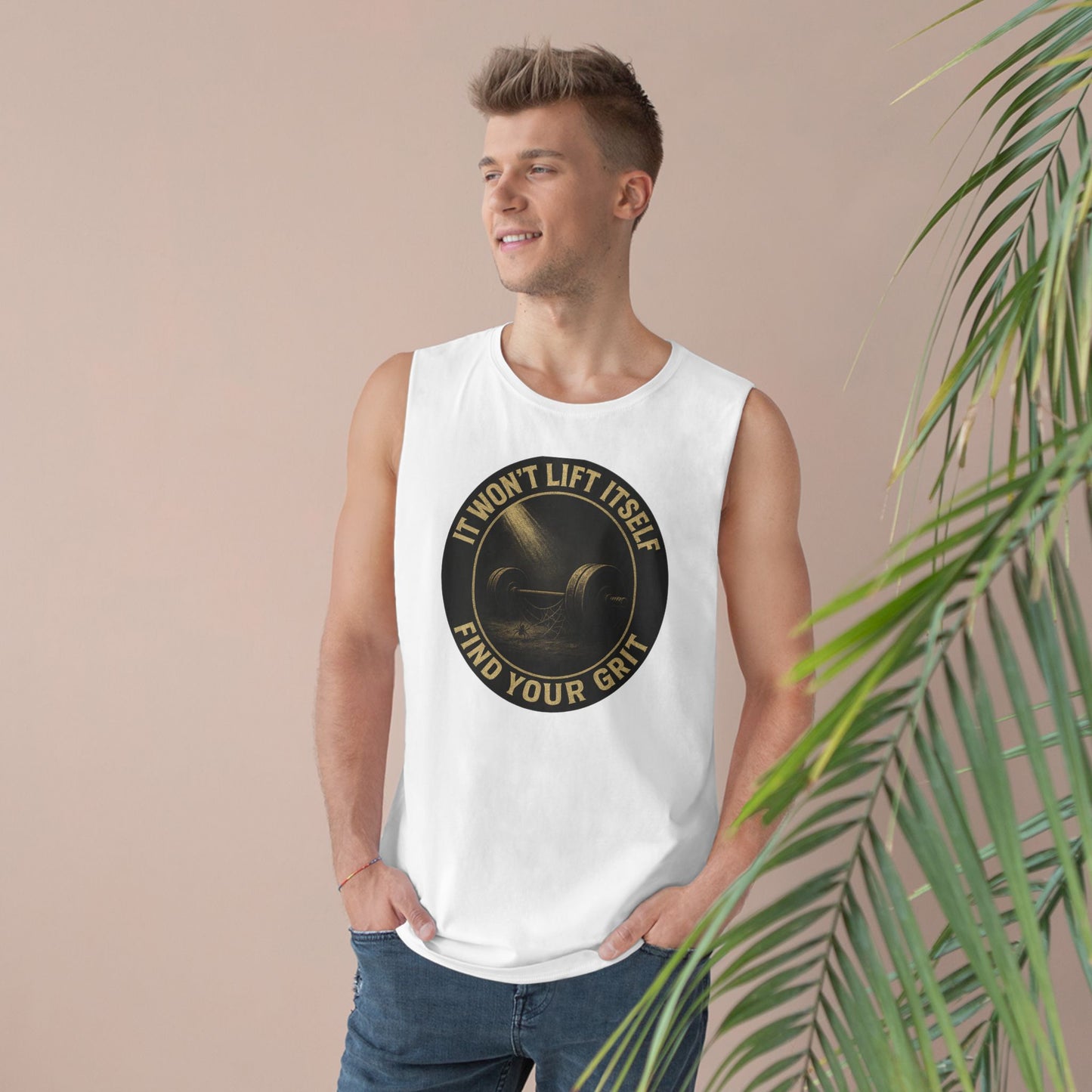 Grit Forge Athletics - "It Won't Lift Itself" Motivational Tank Top