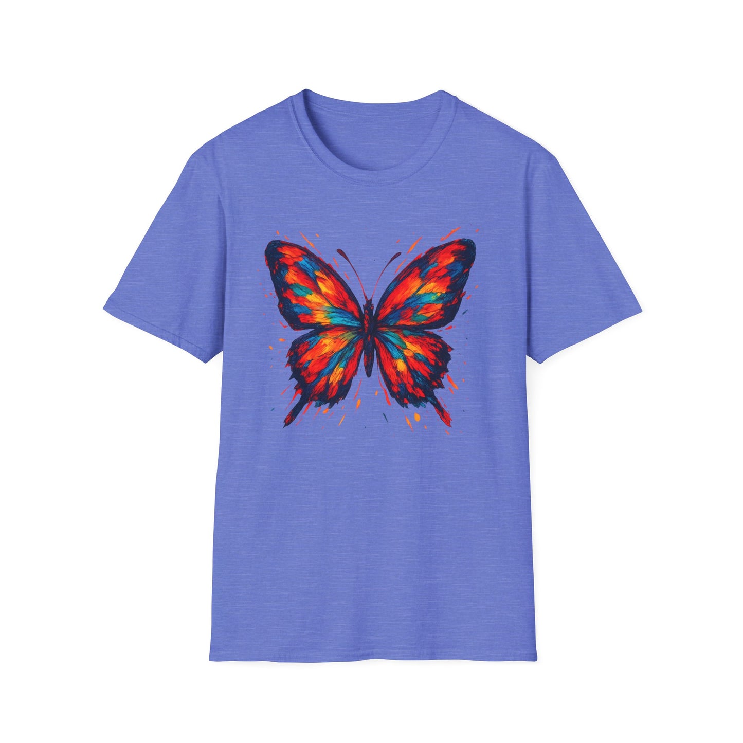 Colorful, Striking Butterfly Graphic Tee-Shirt