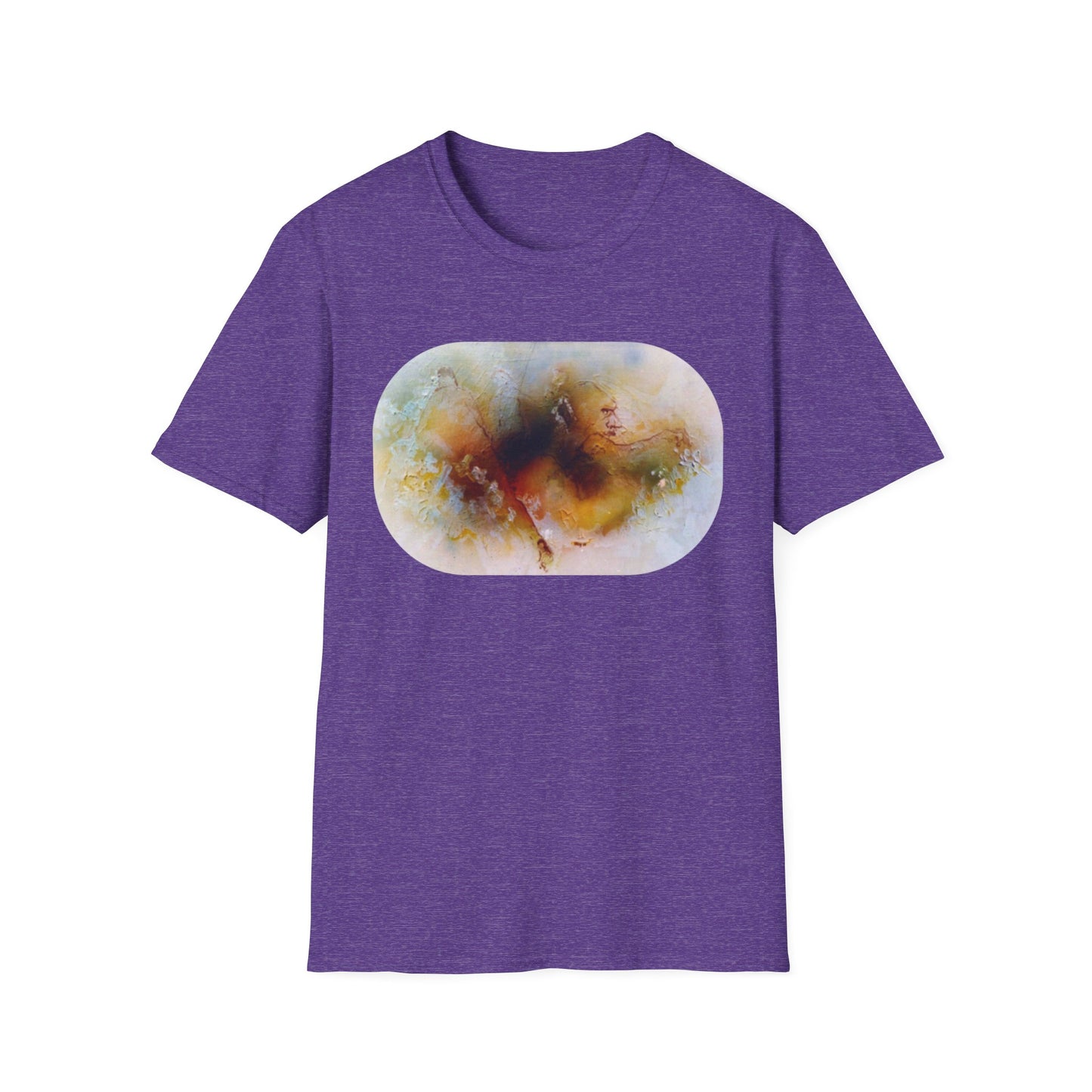 Vibrant Abstract 1960s Painting Print Tee - "Fall of Olympus"