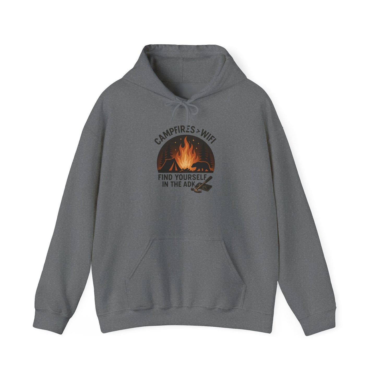 Campfire Vibes Hoodie Graphic Heavy Blend Sweatshirt
