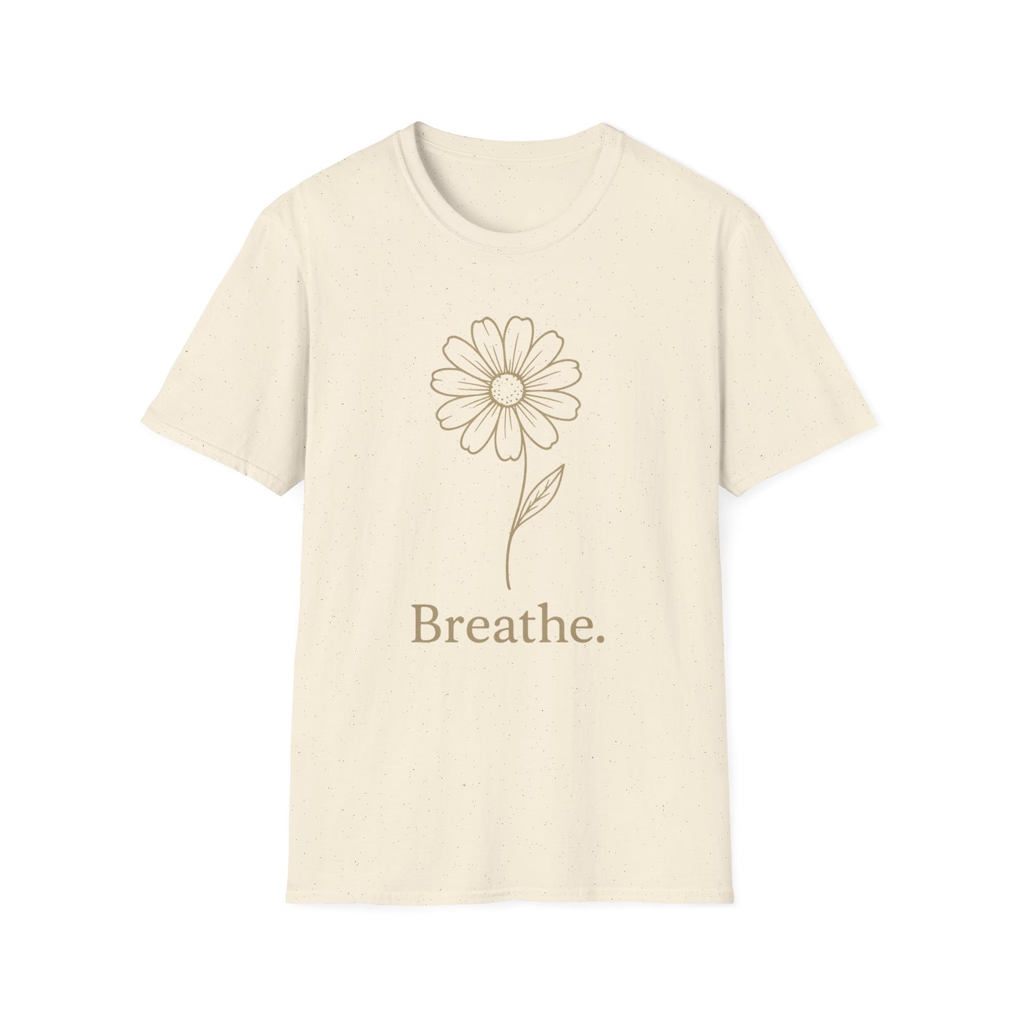 Breathe Floral Relaxed Fit Inspirational Tee-Shirt