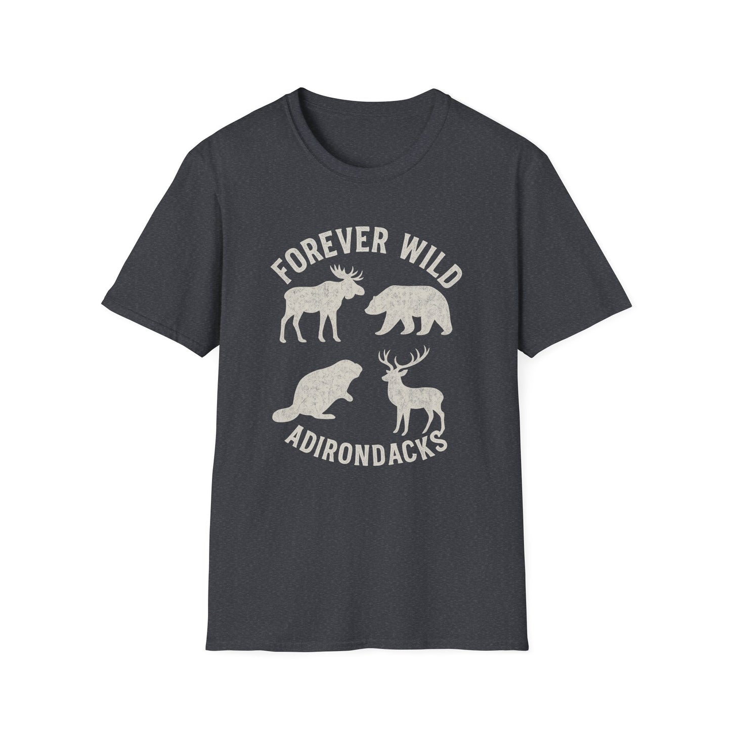 Adirondack Wildlife Softstyle Tee-Shirt - "Forever Wild"