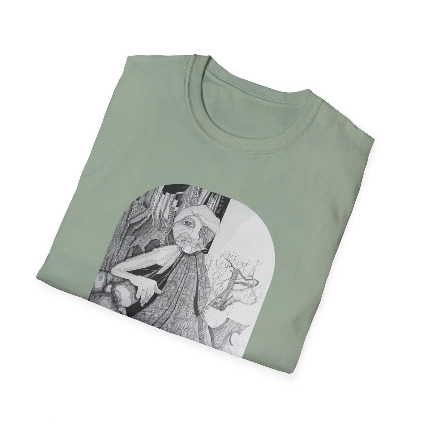 One with the Woods 1960s Pen & Ink Authentic Artwork - "Entmoot"