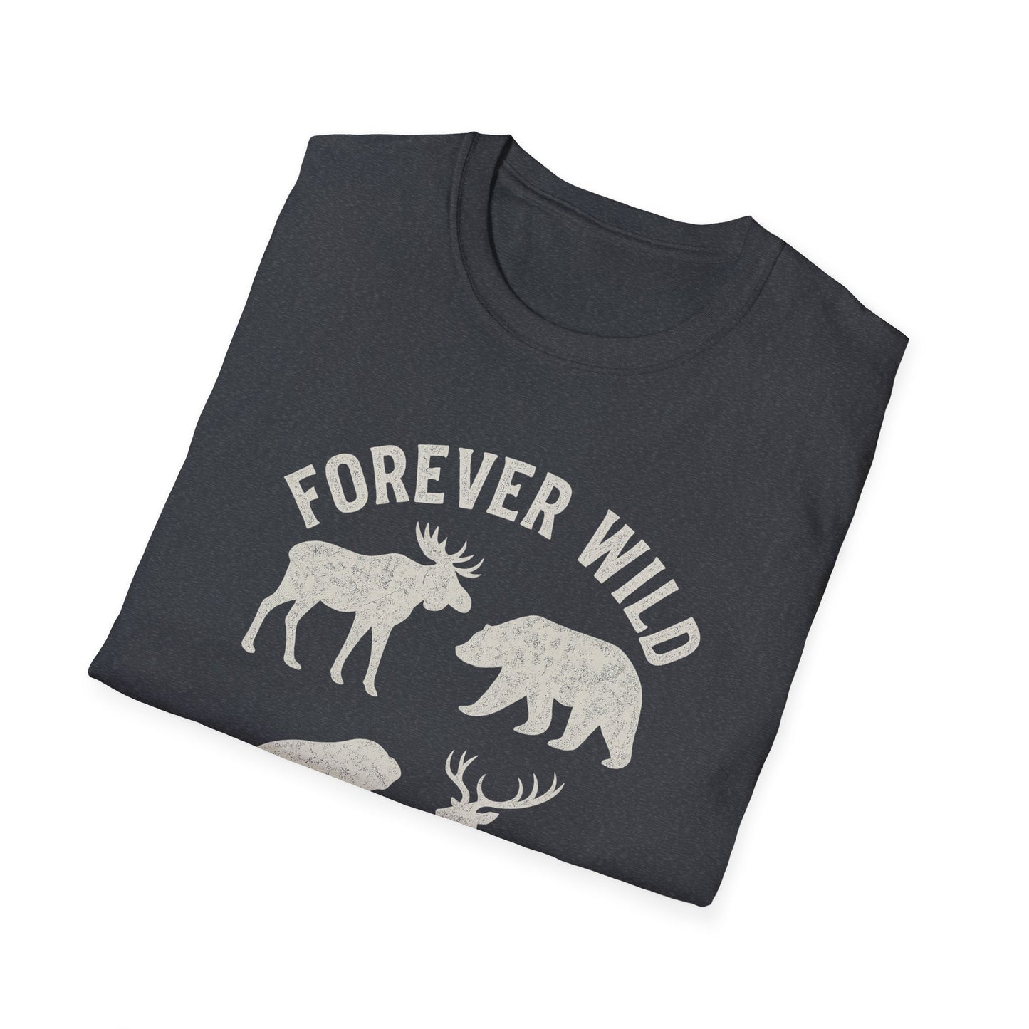 Adirondack Wildlife Softstyle Tee-Shirt - "Forever Wild"