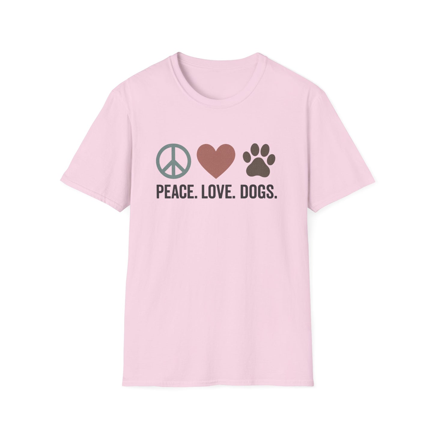 "Peace Love Dogs" Cute Pet Lover's Tee