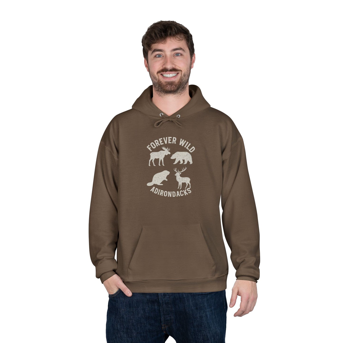 Cozy Adirondack Hoodie - "Forever Wild"