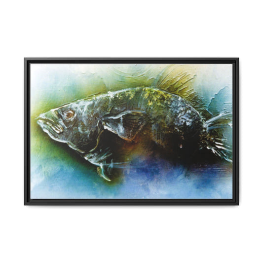 Impressionistic 1960s Unique Fish Painting Print