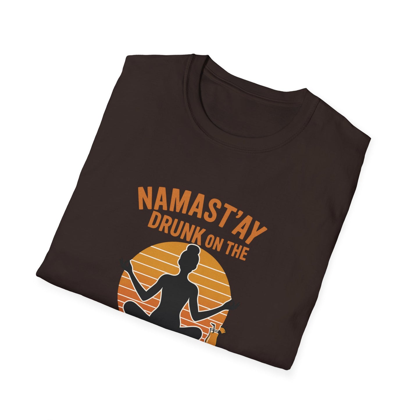 "Namast'ay Drunk on the Beach" Comedic Party Tee-Shirt