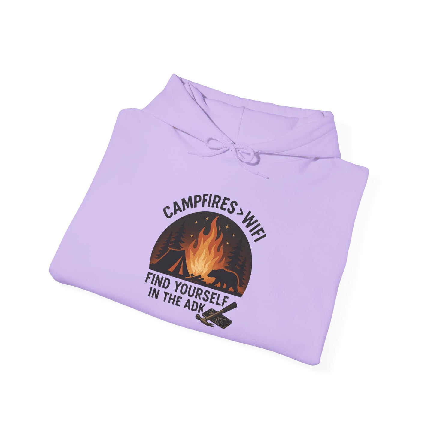 Campfire Vibes Hoodie Graphic Heavy Blend Sweatshirt