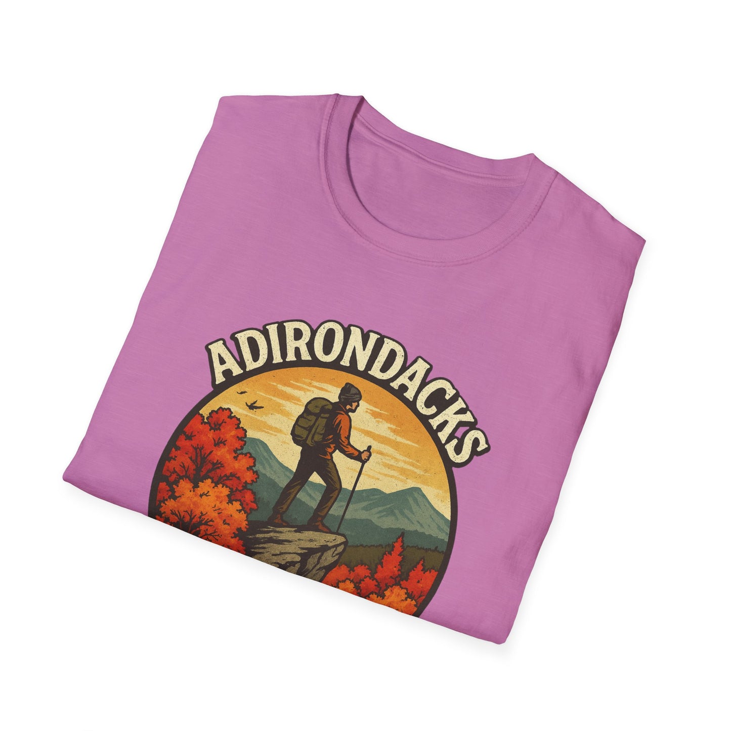 Adirondack Adventure Softstyle Hiking Tee - "Eagle Eyed & Mountain High"