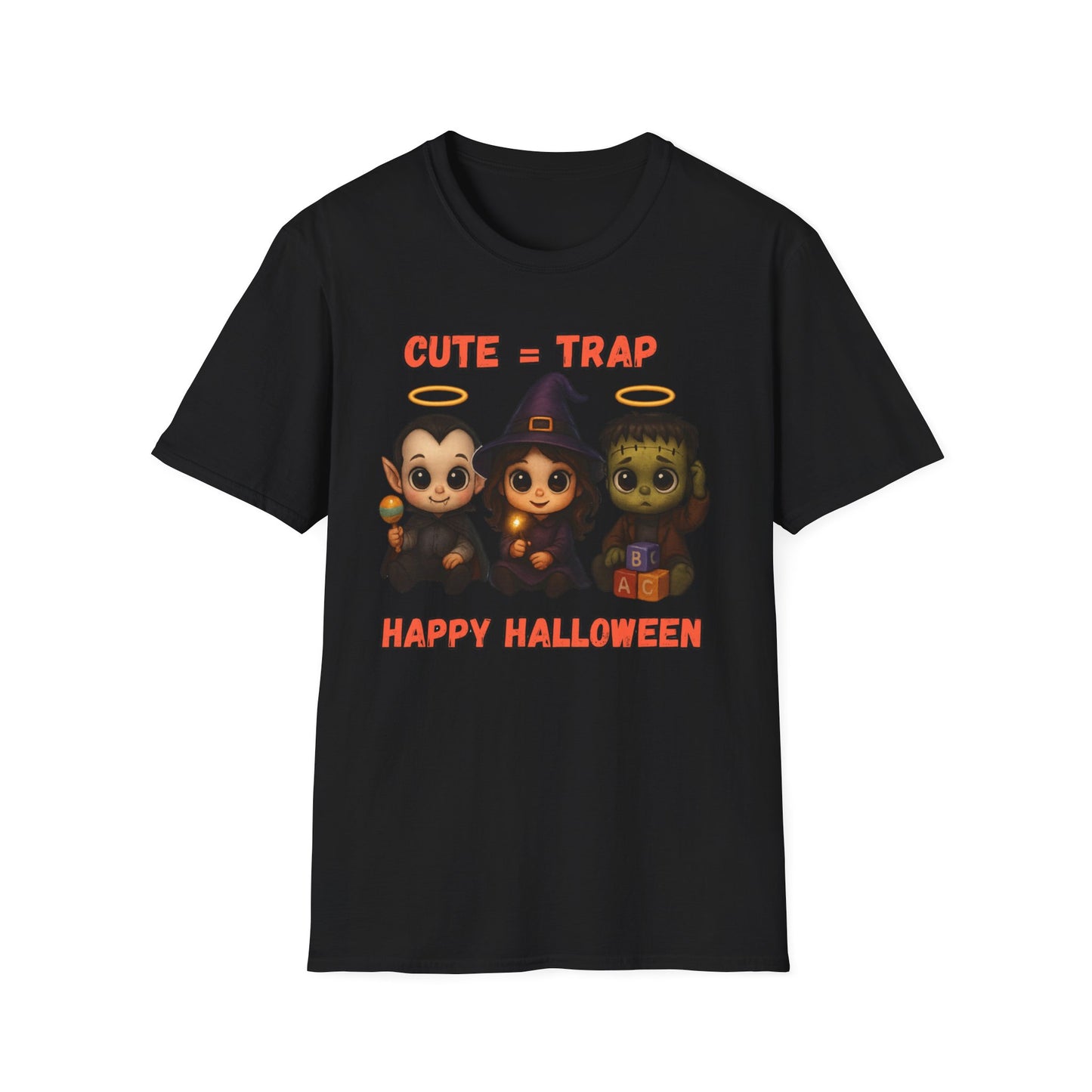 Cute Halloween Baby Monster Softstyle Tee-Shirt