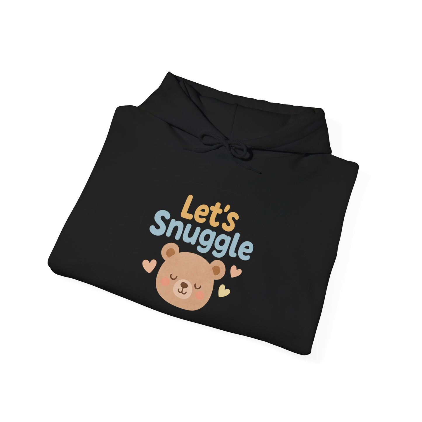 "Let's Snuggle" Hooded Bear Cozy Sweatshirt