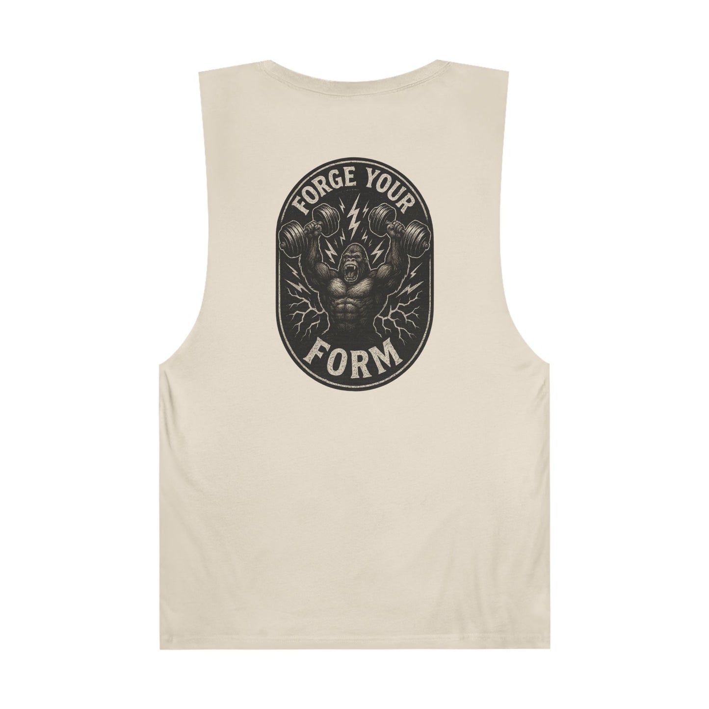 Grit Forge Athletics Tank - "Forge Your Form" Motivational Fitness Tank Top