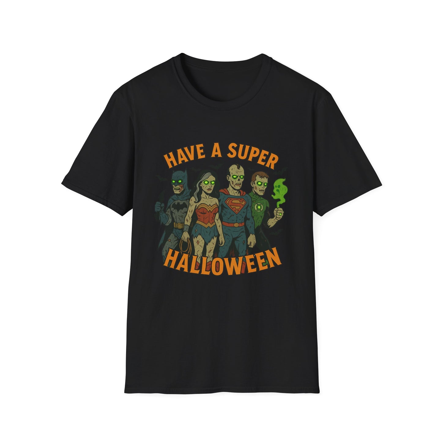 Halloween Superhero Graphic Zombie Tee-Shirt