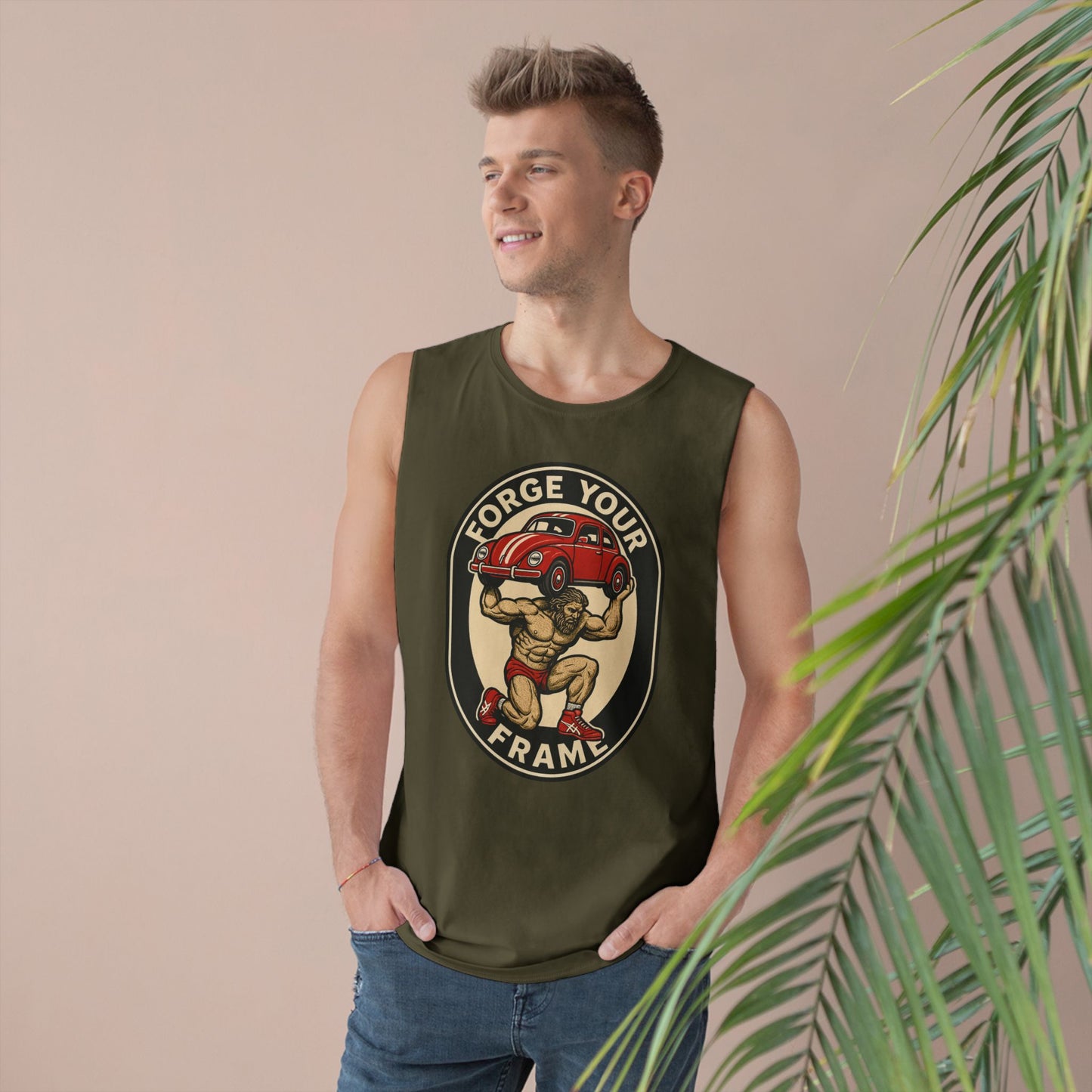 Grit Forge Athletics - "Forge Your Frame" Graphic Weightlifting Tank Top