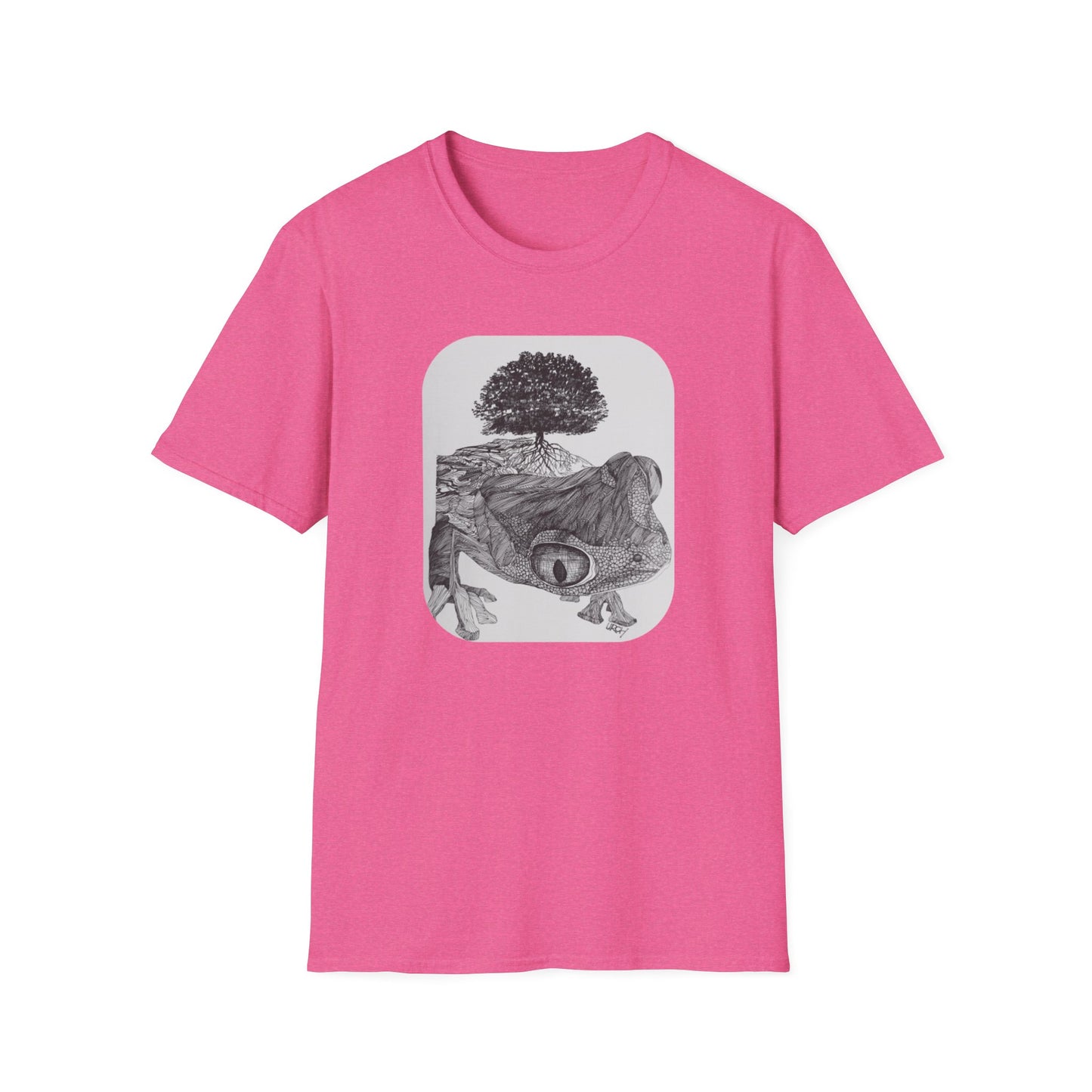 Abundant Life 1960s Frog Creative Graphic Tee - "Gaia's Shepherd"