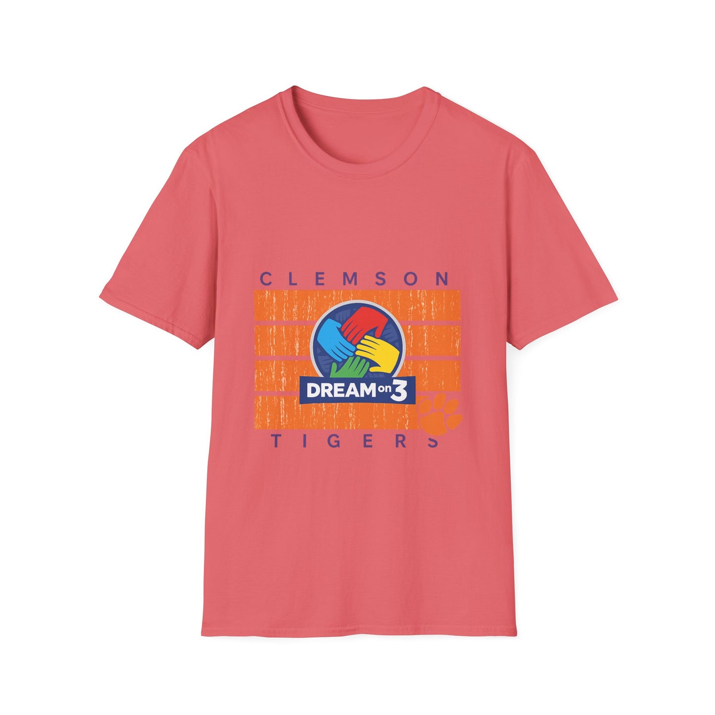 Clemson Tigers Dream on 3 Unisex Softstyle T-Shirt, Casual Tee, College Apparel, Graduation Gift, School Spirit Wear