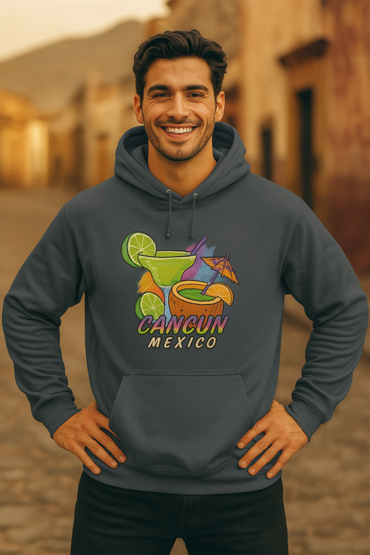 Tropical Cancun Happy Hour, Cocktails, Tropical Fun, Hoodie