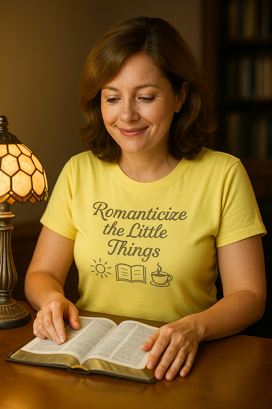 "Romanticize the Little Things" Softstyle Casual Tee-Shirt