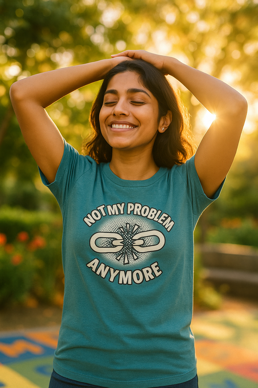 "Not My Problem Anymore" Broken Chains Casual Tee-Shirt