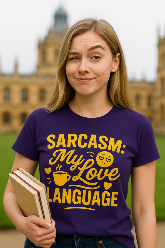 "Sarcasm: My Love Language" Humorous Casual Tee-Shirt
