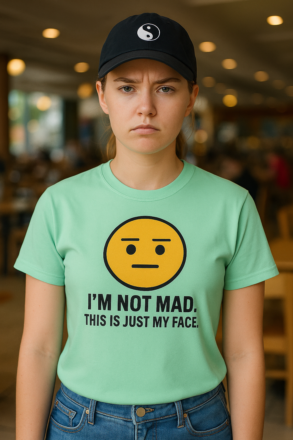 "I’m Not Mad, This is Just My Face" Humorous Tee Shirt