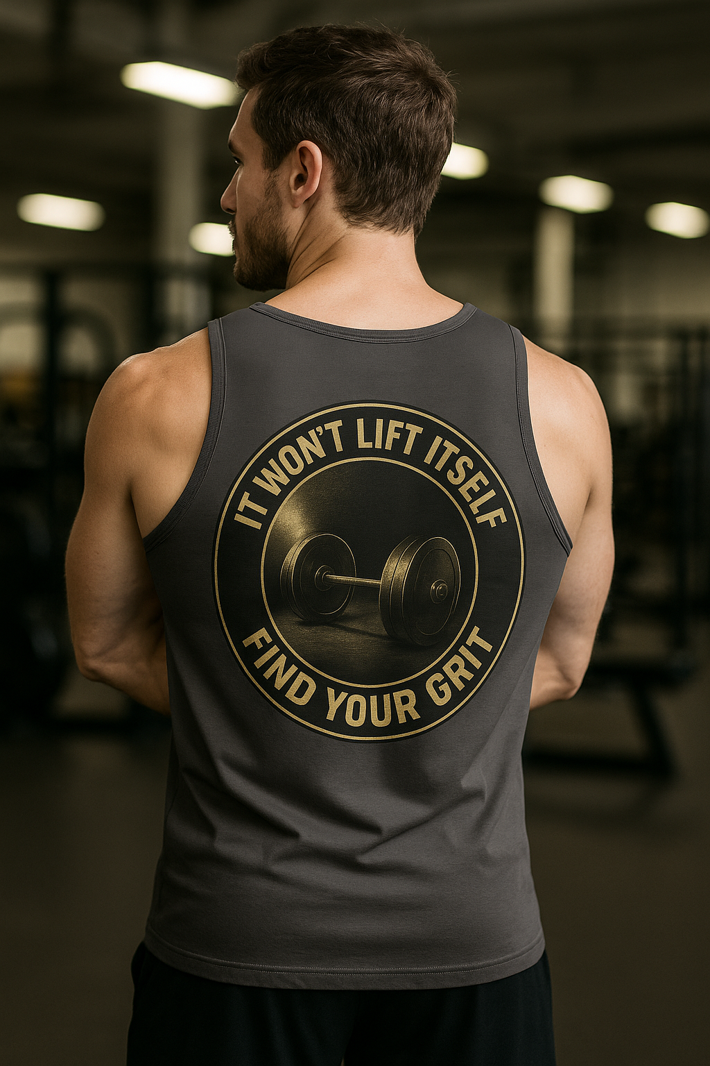 Grit Forge Athletics - "It Won't Lift Itself" Weightlifting Tank Top