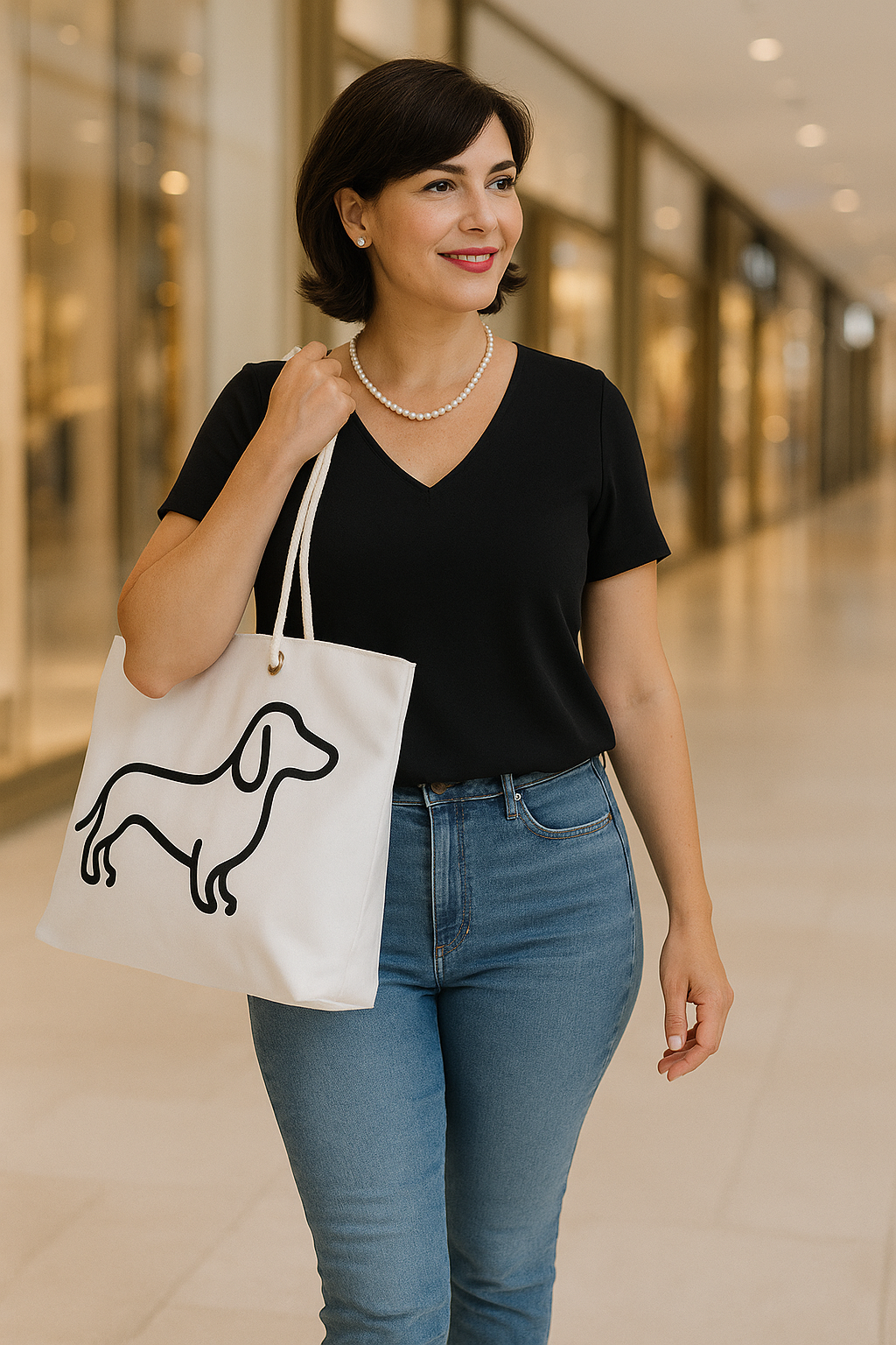 Dachshund Weekender Bag, Dog Lover Tote