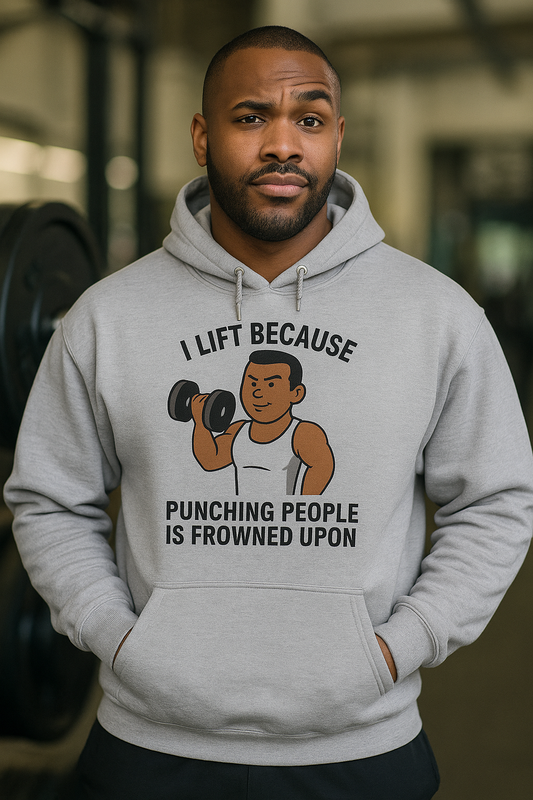 Grit Forge Athletics - "I Lift Because Pinching People is Frowned Upon" Men's Hoodie