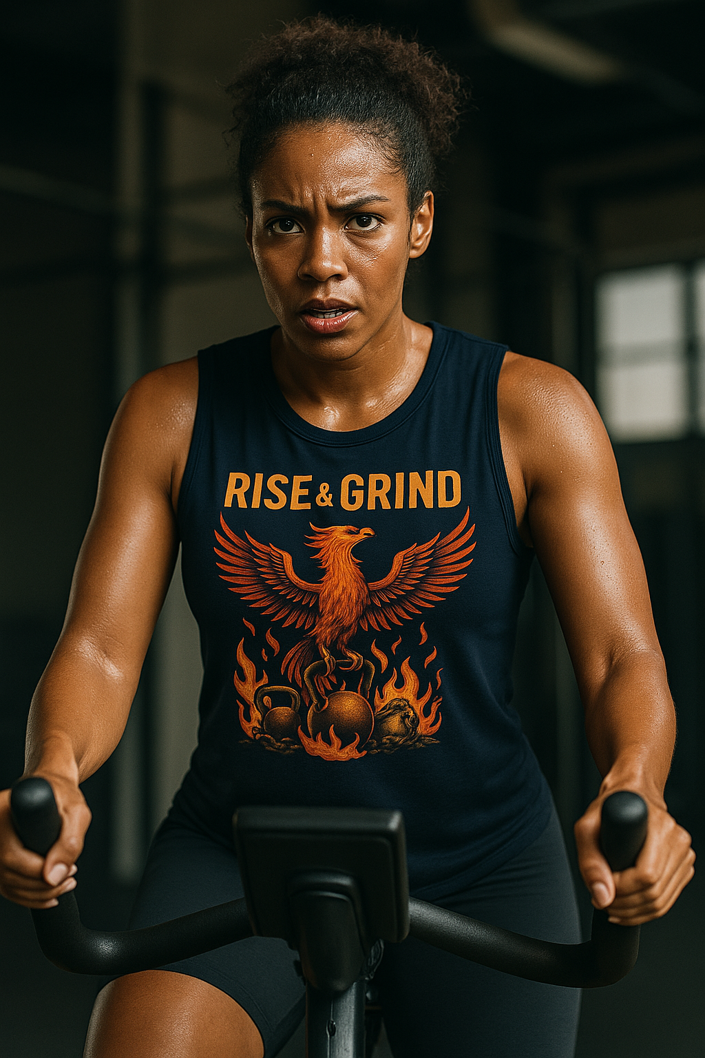 Grit Forge Athletics - "Rise & Grind" Phoenix Tank Top for Him or Her