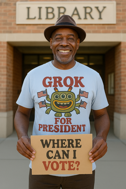 "Grok for President" Casual Tee-Shirt