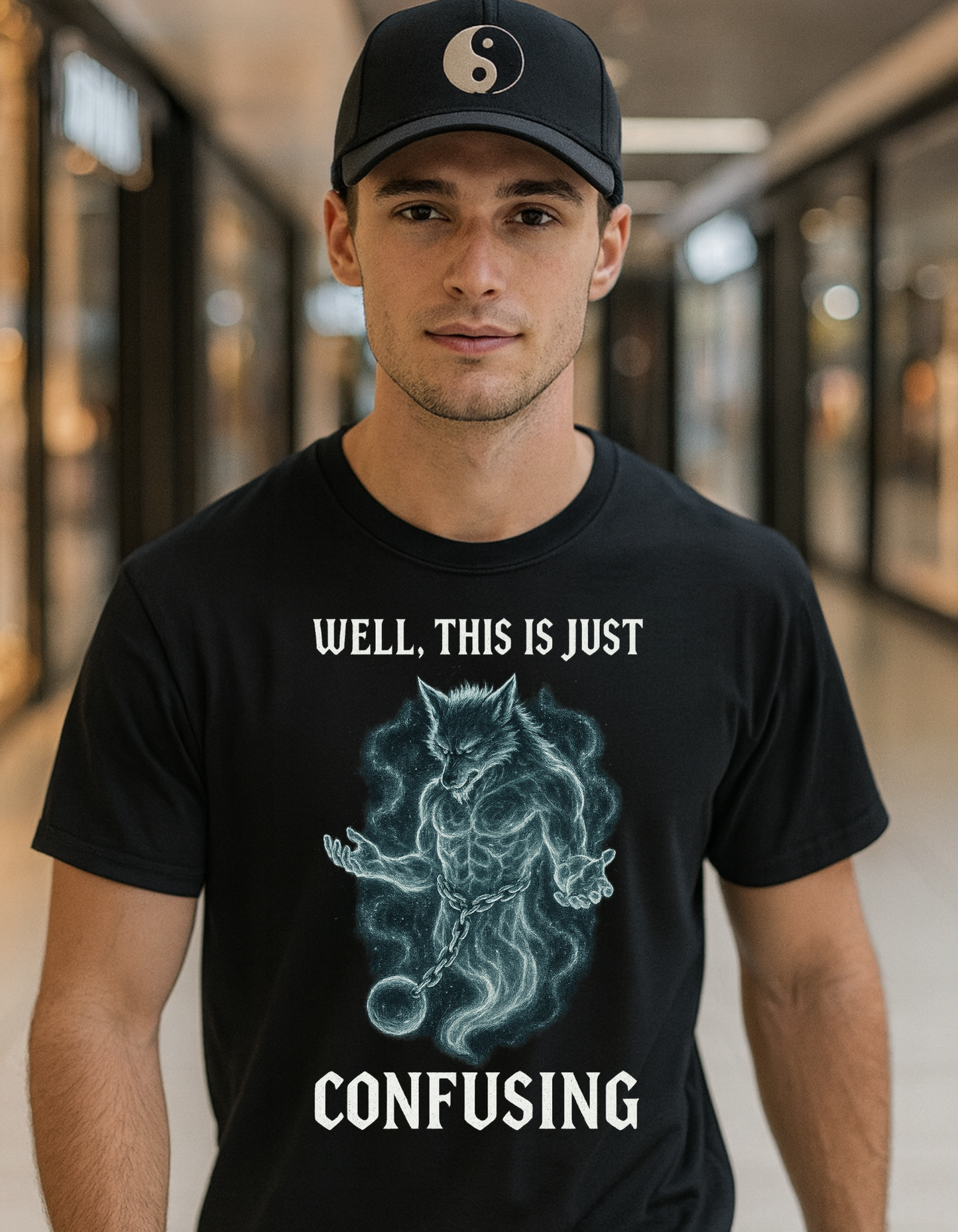 Confusing WereGhost Graphic Softstyle Halloween Tee-Shirt