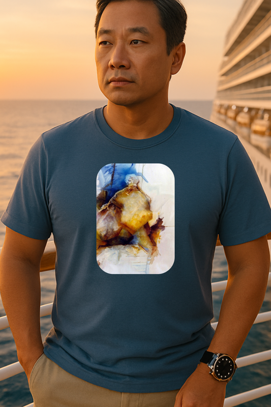 Creative 1960s-Era Authentic Painting Print Tee - "Allfather's Gambit"