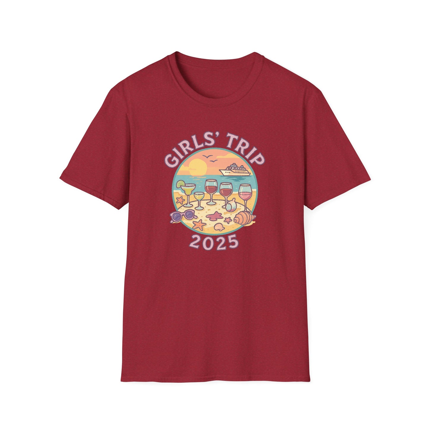 Girls' Trip 2025 Beach Vacation Softstyle Tee-Shirt