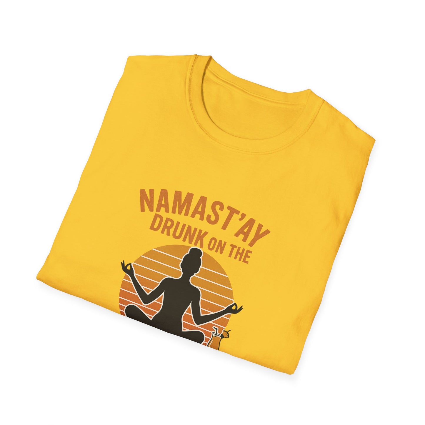"Namast'ay Drunk on the Beach" Comedic Party Tee-Shirt