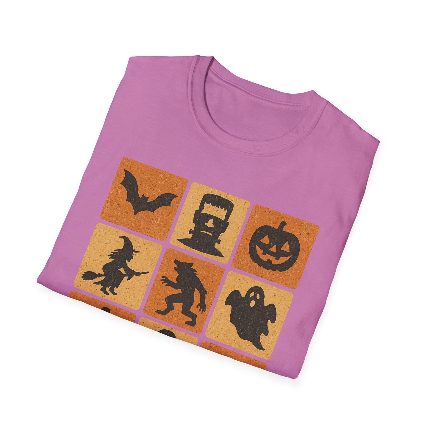 Halloween-Themed Monster Graphic Tee Shirt