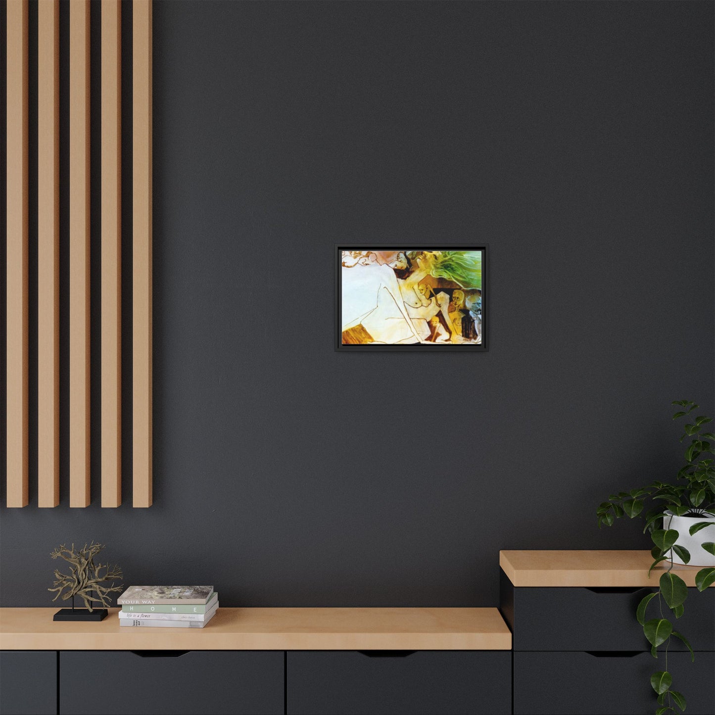 Authentic 1960s Painting - "Hedonism" Print