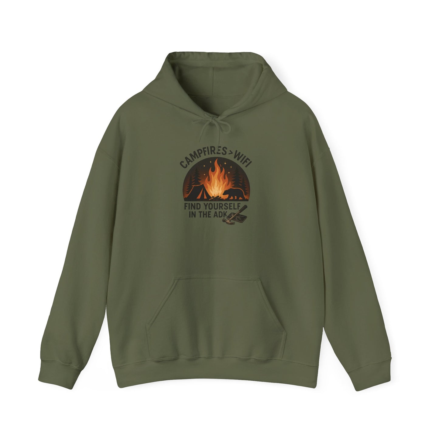 Campfire Vibes Hoodie Graphic Heavy Blend Sweatshirt