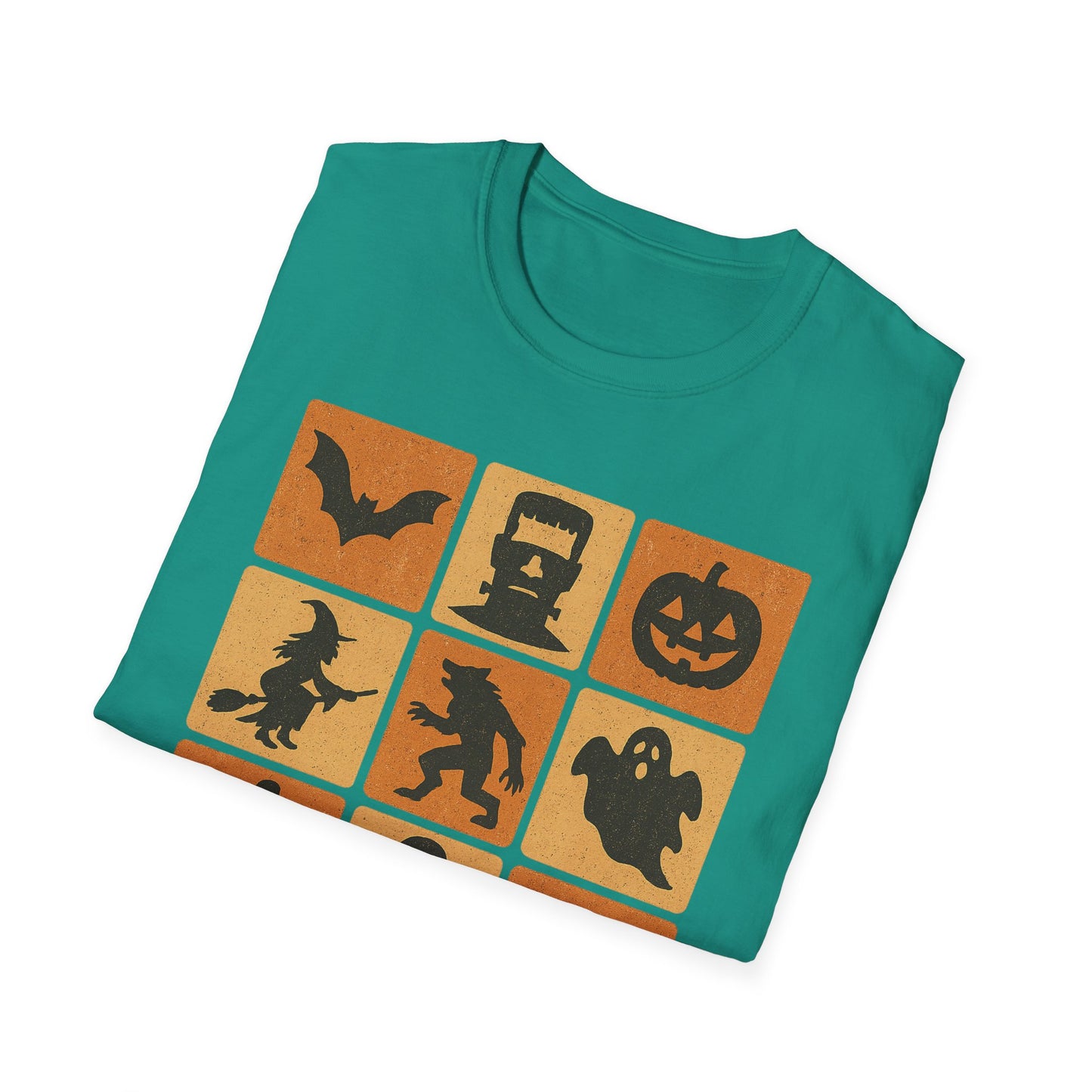 Halloween-Themed Monster Graphic Tee Shirt