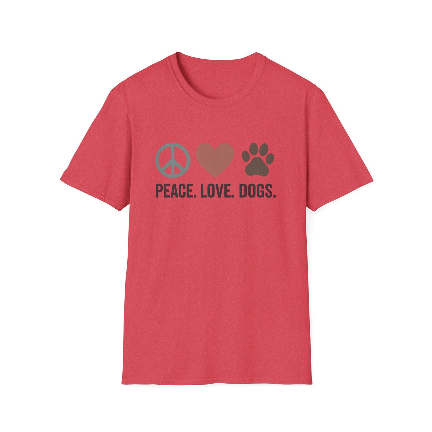 "Peace Love Dogs" Cute Pet Lover's Tee