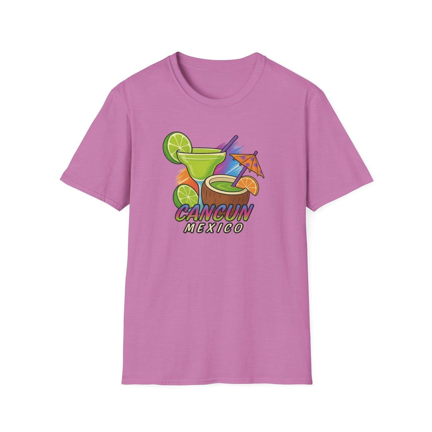 Cancun Beach Time, Cocktails, and Fun Tee-Shirt for Him or Her