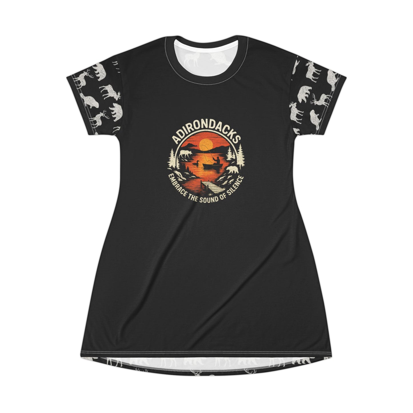 Adirondack Nature Tee-Shirt Bed Dress - "Embrace the Sound of Silence"