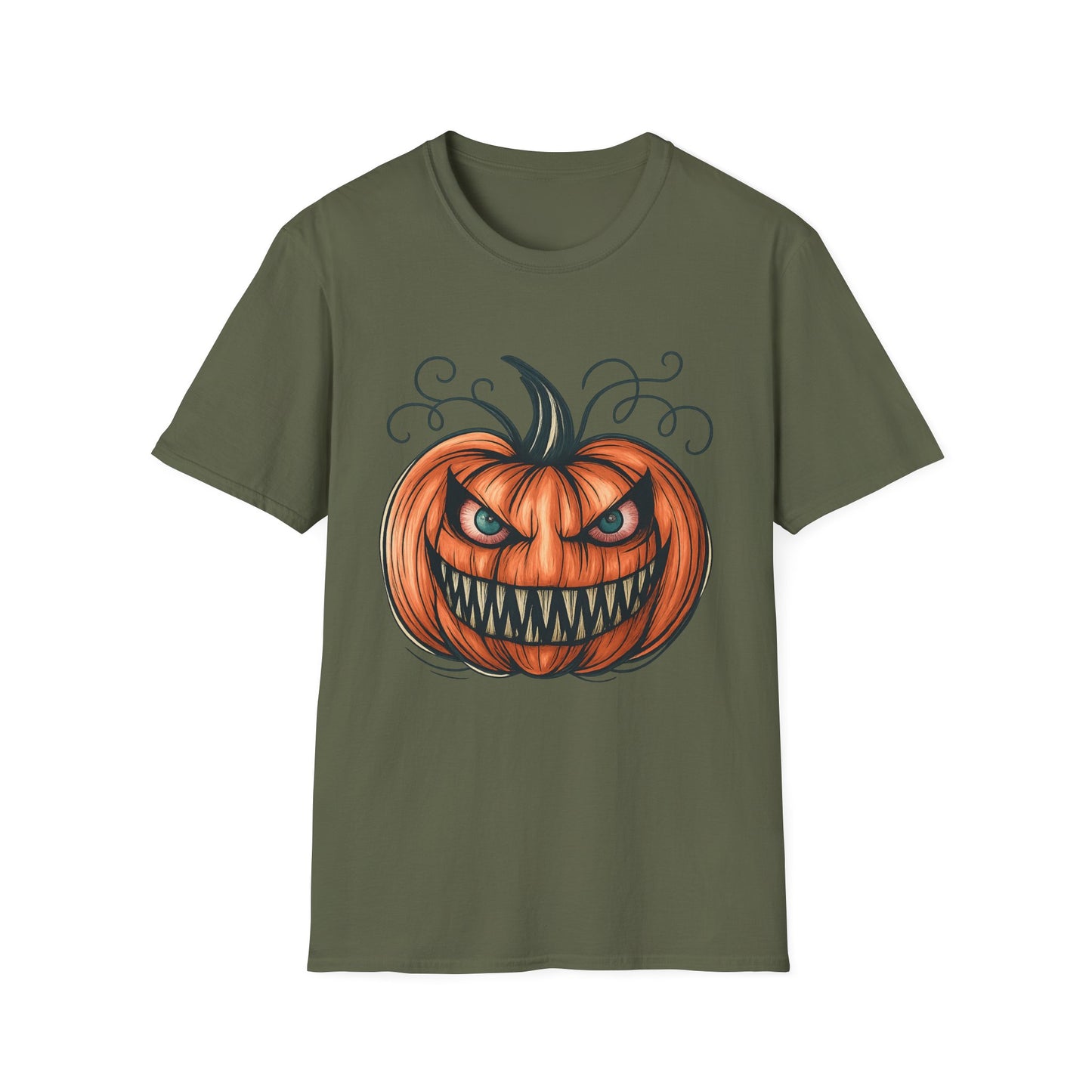 Evil Pumpkin Halloween Graphic Tee