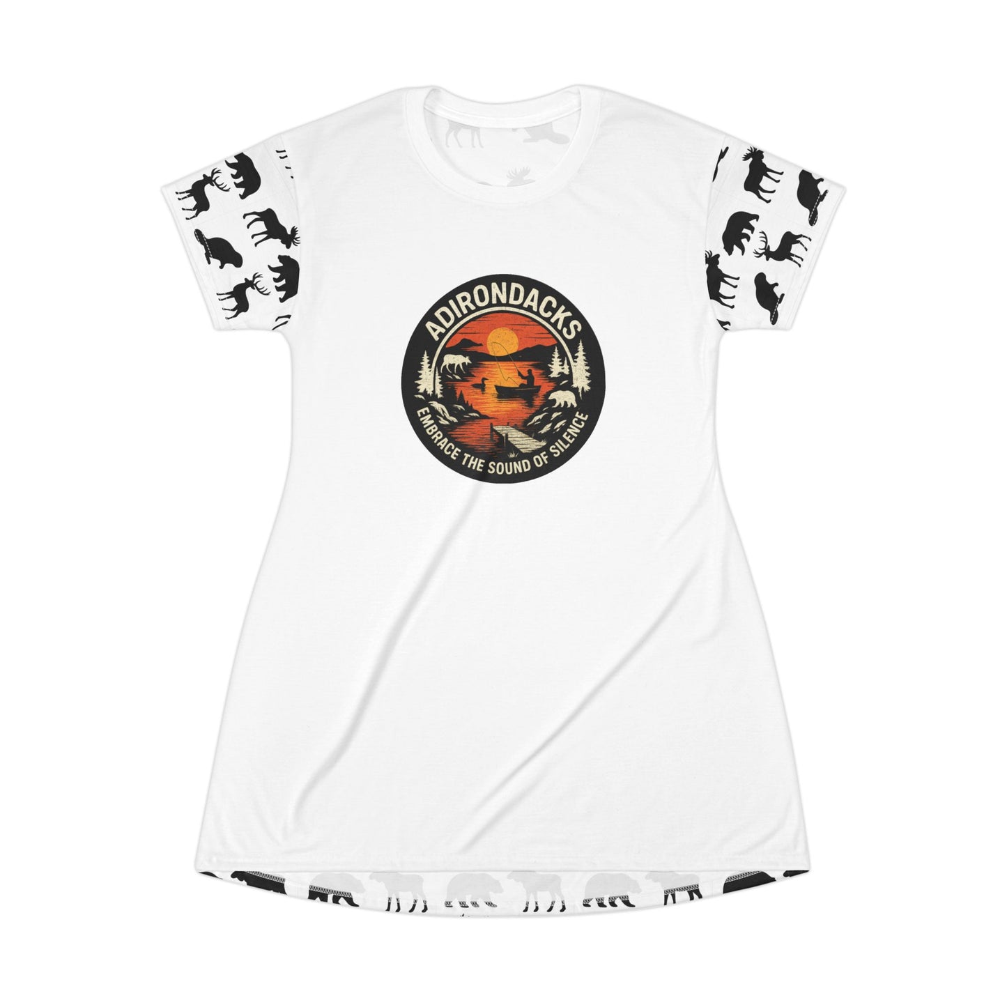 Adirondack Nature Tee-Shirt Bed Dress - "Embrace the Sound of Silence"