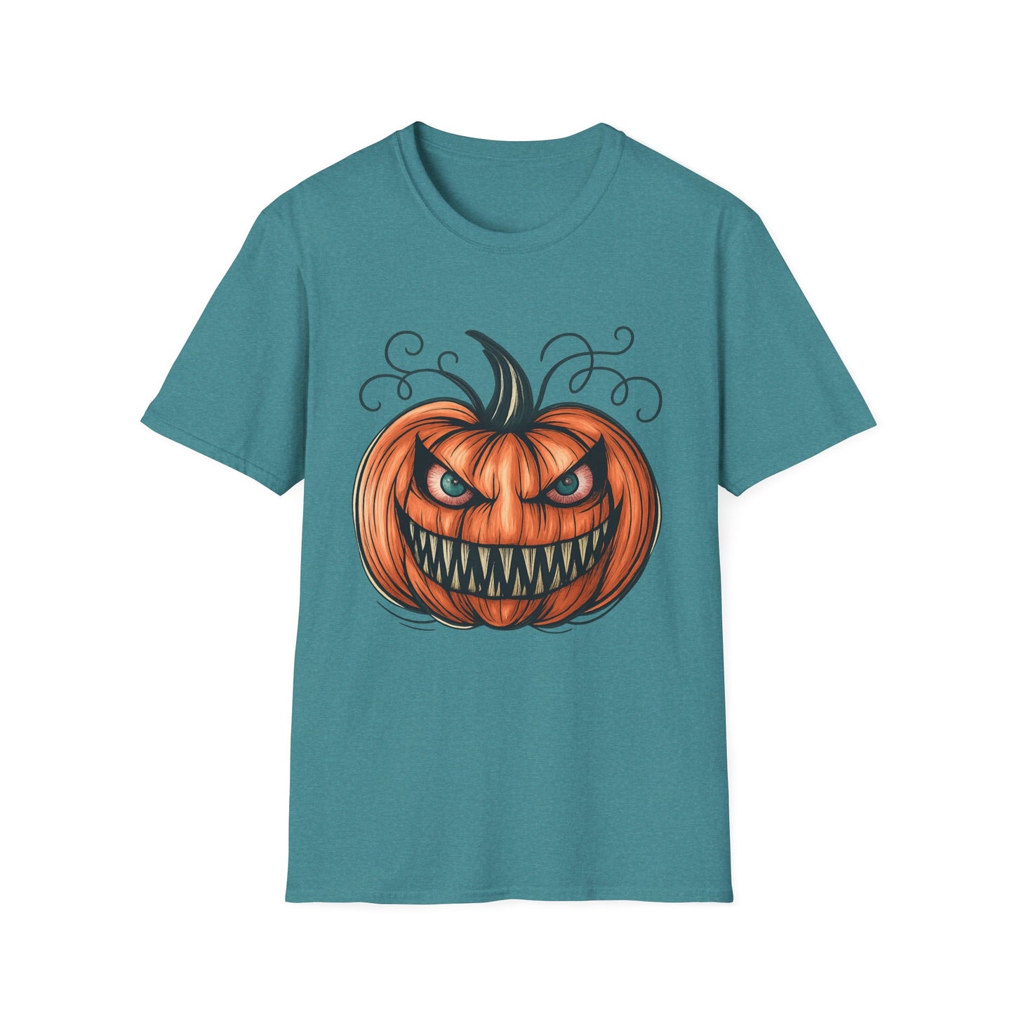 Evil Pumpkin Halloween Graphic Tee