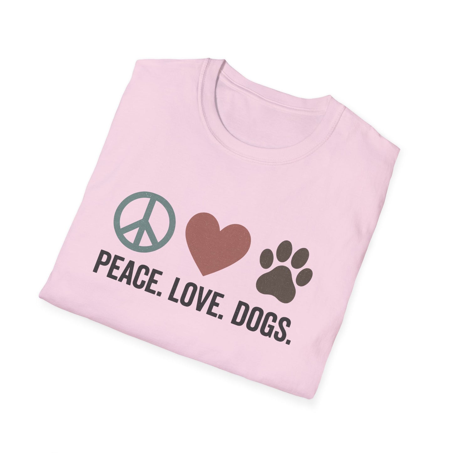 "Peace Love Dogs" Cute Pet Lover's Tee