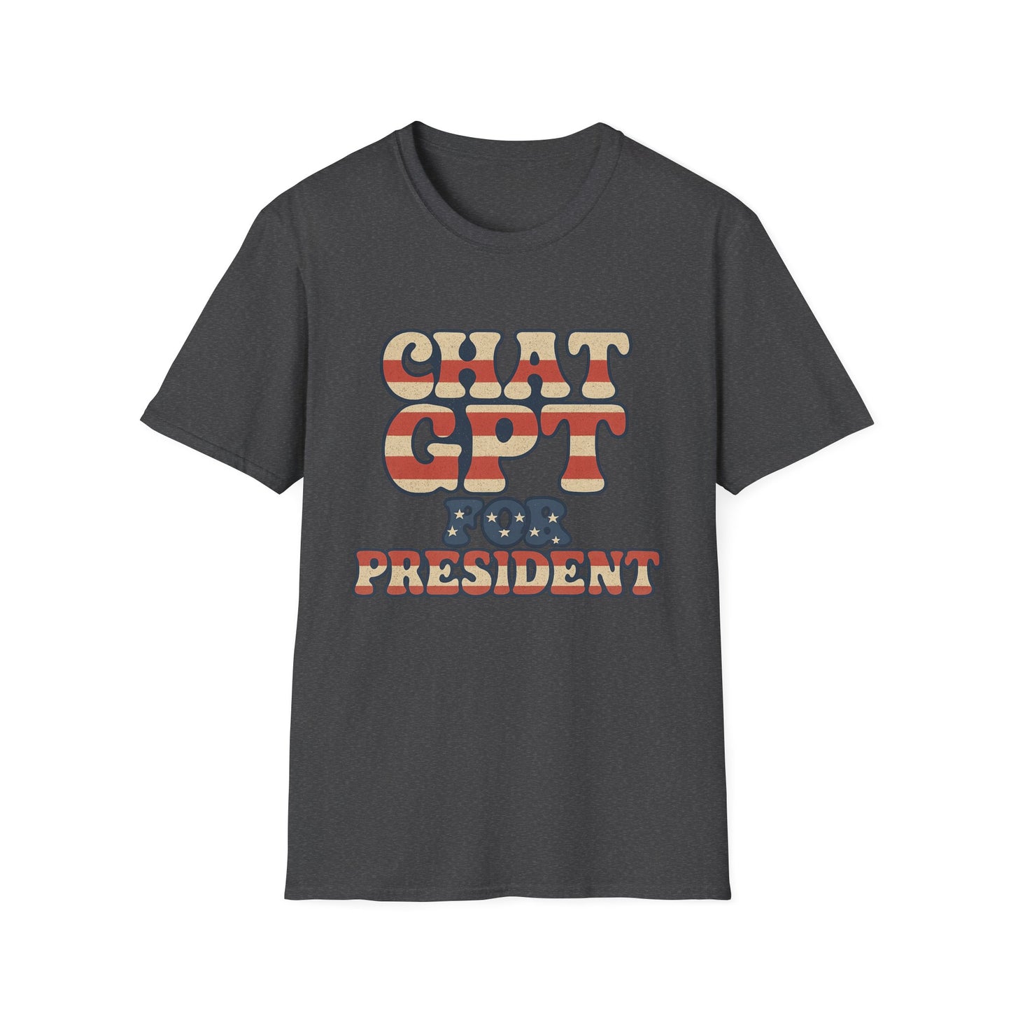 "Chat GPT for President" Softstyle Casual Tee-Shirt